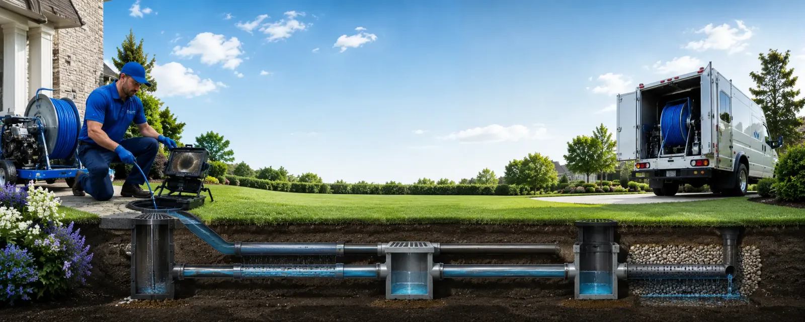 Outdoor drain cleaning information for Christiansburg, OH